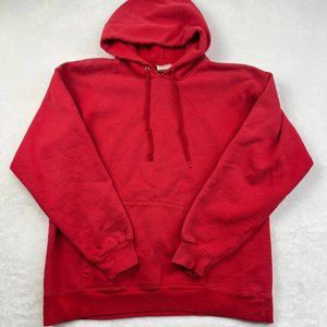 Cabo Plain Hoodie Sweatshirt‎ Small Red Men Pullover Long Sleeves S